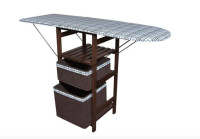 КОМОД ГЛАДИЛЬНЫЙ RB-1 (ОРЕХ/ОБИВКА ТКАНЬ №18)